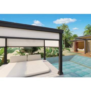 Outdoor Aluminum Louver Pavilion: Comprehensive Sunshade, Fire, and Insect Protection Solution
