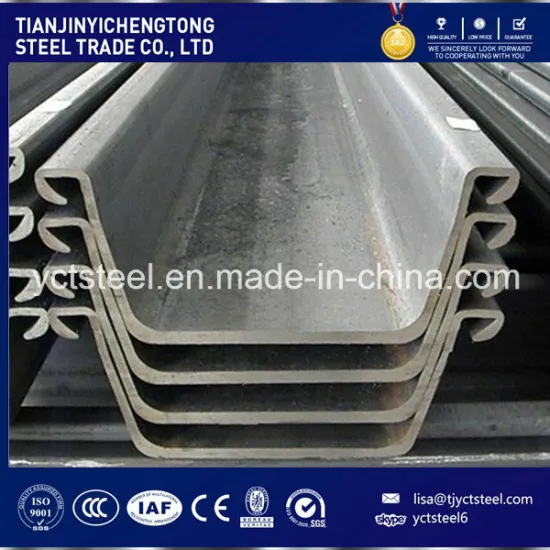 Hot Seall! ! ! U / Z Type Hot Rolled Steel Sheet Pile Made in China Q345b S355
