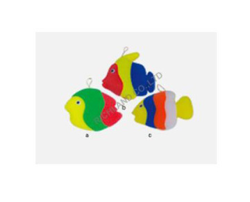 bath sponge in fish shape