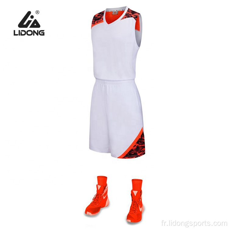 Basketball Jerseys Uniforms de basket-ball de sublimation personnalisée