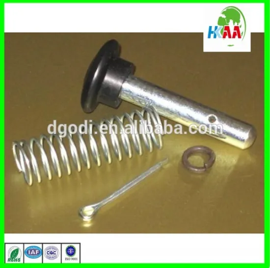 Stainless Steel Standard Metal Spring Load Plunger With Metal Pin And Spring Pin