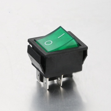 Double-Pole Rocker Switch with Push Button Micro Switch