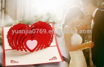 Wedding creative gift manual stereo wedding invitations 3D Korean wedding card