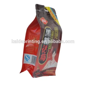 flat bottom stand up pouch with slider zip,with side gusset, good stiffness,