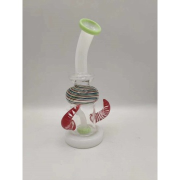 Unique Design Glass Bongs with Two Ox Horn