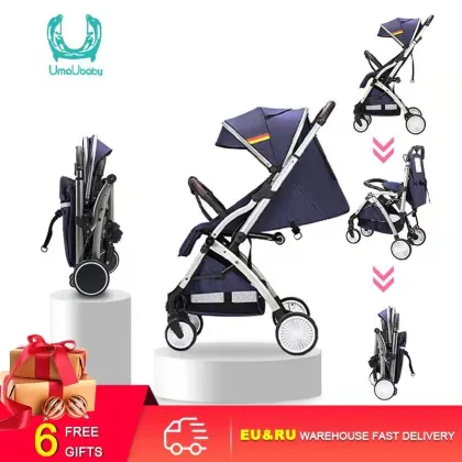 Umaubaby Baby Stroller High Landview Lightweight Stroller Two-way Stroller to ride or lie down newborn baby Aluminum Stroller