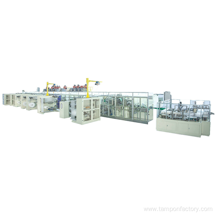 Women's disposable care pads production line