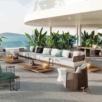Modern Outdoor Sofa Sets for Villa - Factory Customization & Simple Design