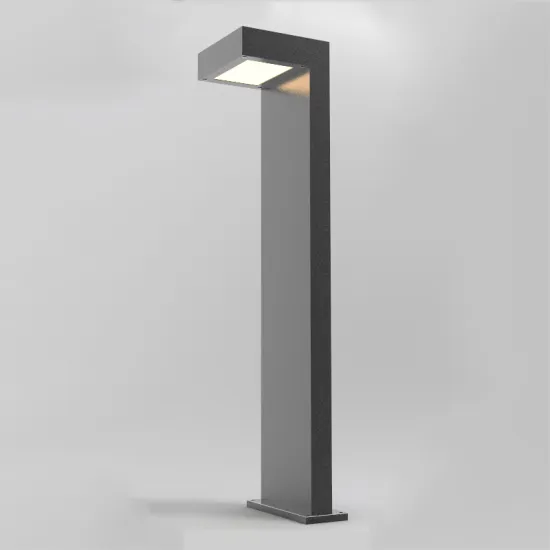 Modern Waterproof 25W Solar-Powered LED Bollard Light for Gardens and Parks