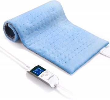 China Heating Pad for Back Pain and Cramps Relief, X-Large Size, Moist & Dry Heat Therapy Option, 8 Temperature Settings