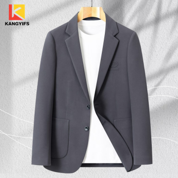 Elegant Dark Grey Casual Suit for Everyday Sophistication