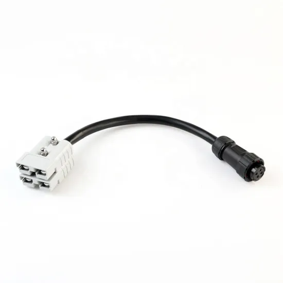 4-Core 2x50A Gray Anderson Plug Waterproof Connector Cable with 3CM Black Heat Shrink Tubing