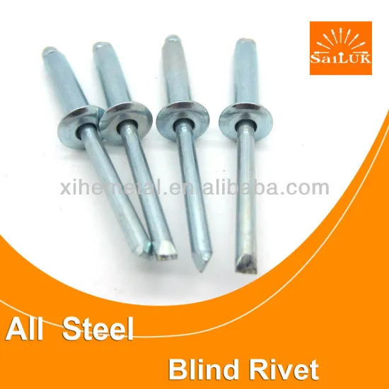 Open type domed head Medium steel blind rivet MS blind rivet