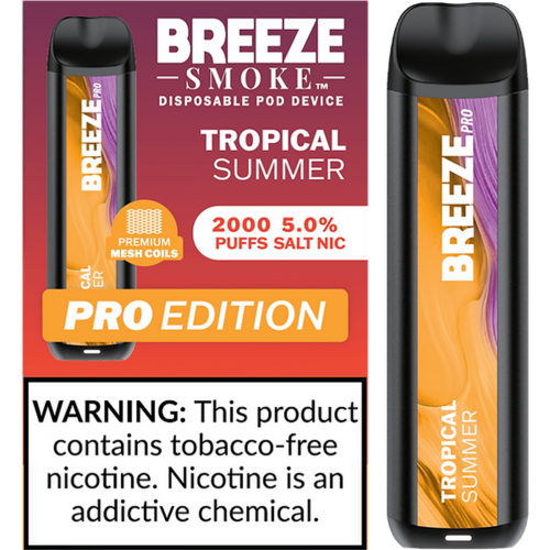 Breeze Pro одноразовый вейп -устройство 1000mah 2000 Puffs