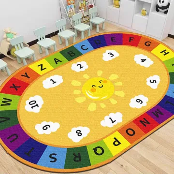 Comfortable and Durable Children's Carpets: Ideal Kindergarten Furniture Floor Mats