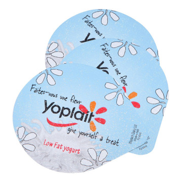 Printed Die Cut Polyester Lidding lids; Pre cut plastic liner