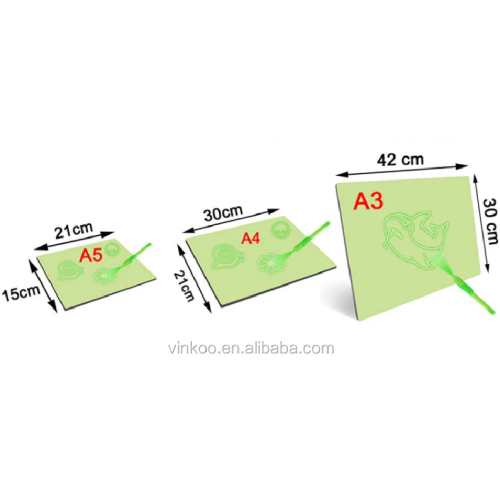 Suron fluorescerende skrivebord graffiti barn magisk