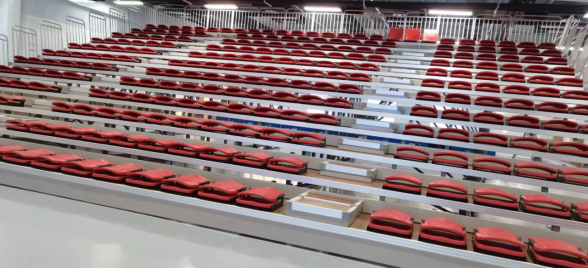 Electrical folded seats retractable bleacher