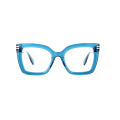Νέοι Trendy Big Lenses Cat Eye Full Rim Οξεικό οπτικό πλαίσιο γυαλιά