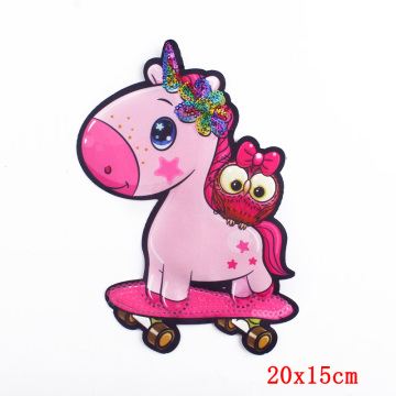 Besi Unicorn Comel pada Patch Sulaman untuk Pakaian