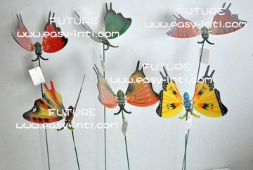 6" Simulation Butterfly Garden Stakes