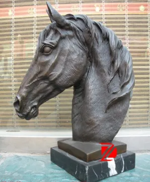 decorative horse head statue for home decoration