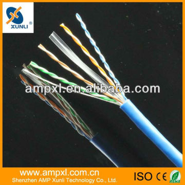 blue lan cable cat6 indoor outdoor installation