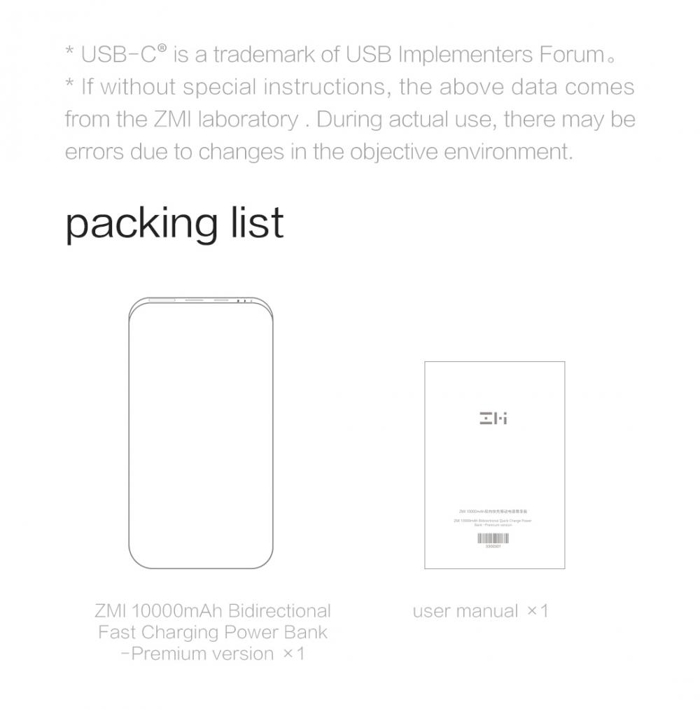 Zmi Quick Charge Powerbank Zmi Quick Charge Powerbank
