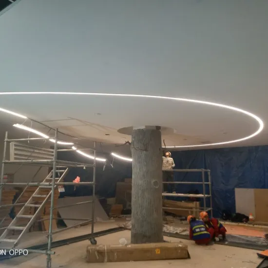 L7035-R-C20000  recessed curve light office linear ceiling lighting 0-10v dimmable commercial ceiling lights