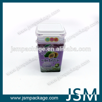 rectangular pyramid transparent plastic container for dried fruit