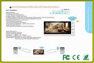 9" LCD body sensors villa intercom system color video door