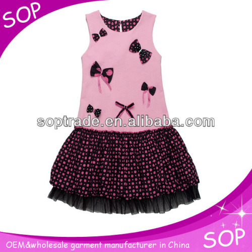 Latest designer frocks for kids china supplier