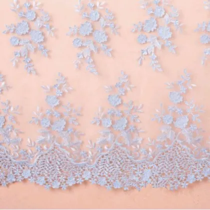 embroidered tulle lace fabric/bridal veils/ full dress/ stage dress fabric