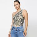 Camisetas para mangas de Leopard de moda para mujer