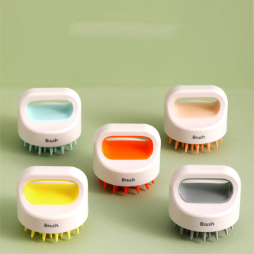 Customized Logo Wholesale Silicone Shampoo Brush and Scalp Massager Hair Washing Comb