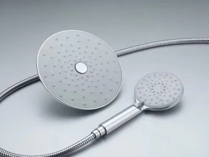 Supercharged Chrome Finish Hand-Held Rain Shower Set: Enhance Your Bathing Experience