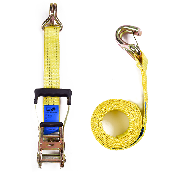 Boat Transom Tie Down Straps With Safety Latch J Hook