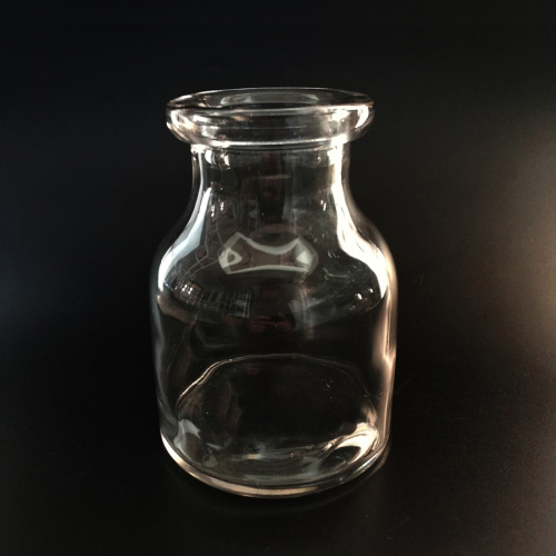 Прозрачная стеклянная ваза Ваза ручной работы Бутылка для молока