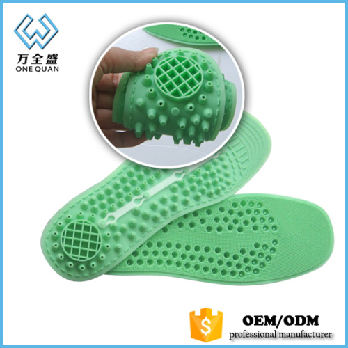 Massaging sandal silicone gel insoles