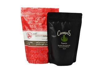 Red / Black Metallized Stand Up Pouches With Zipper , Vacuu