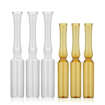 Produits de verre transparent en gros bouteilles de flacon ampoule