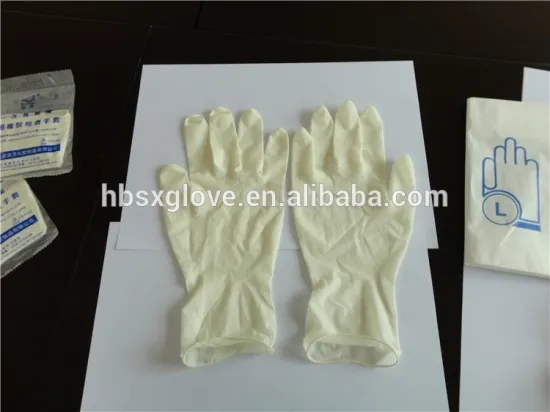 disposable latex gloves medium suitable for Middle East with CE