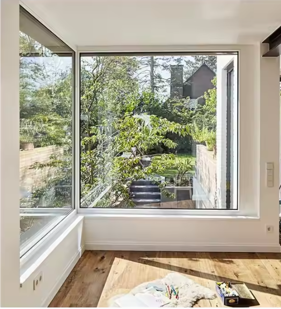 Aluminum casement windows