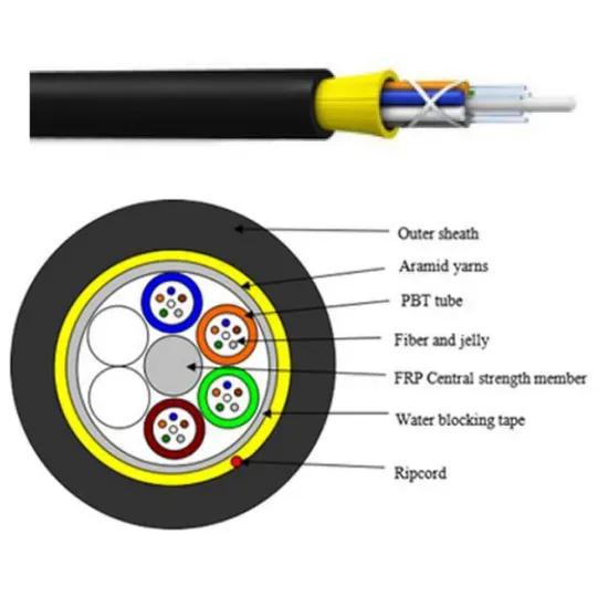 Outdoor Aerial Fiber Optic Cable ADSS