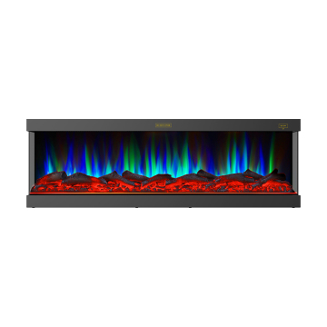 60 Inch Electric Fireplace with Color Changing Capability and Remote Control