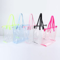 Stor tydlig transparent för sommaren PVC Beach Bag