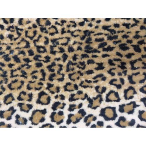 100%Polyester PV Fleece with Leopard Printing Fabric