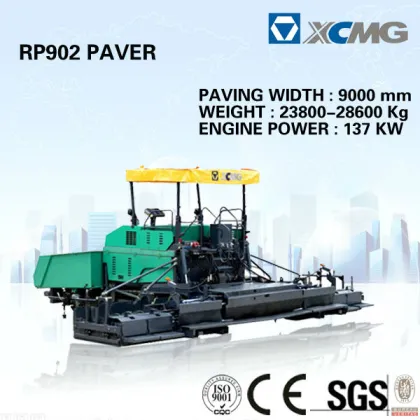 XCMG Roader Paver Hydrualic Cement Paver RP902 of Cement Concrete Paver Machine