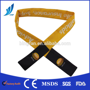 Cooling Ice Neck Tie/scarf /circular neck scarf/lace neck tie/tie rack scarf