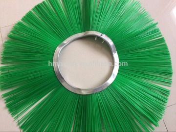 Green PP road snow brush